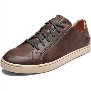 OluKai Kahu Pahaha drop heel leather sneakers